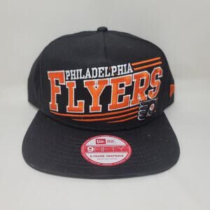 🆕 NWT New Era Philadelphia Flyer Anglular A Frame Snapback Hat M/L